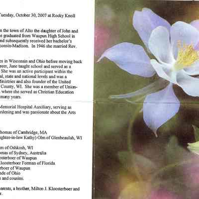 Funeral Card