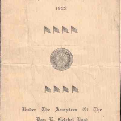 American Legion- Armistice Day Program (Nov 11 1923)