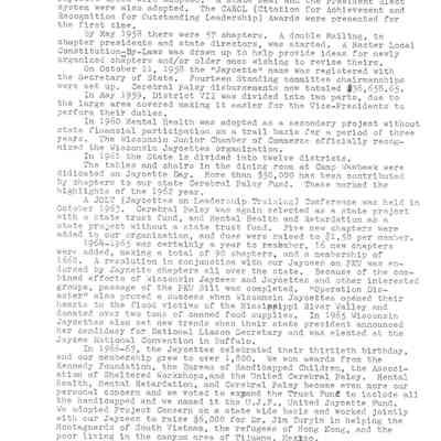Page 2 of Wisconsin Jaycette History