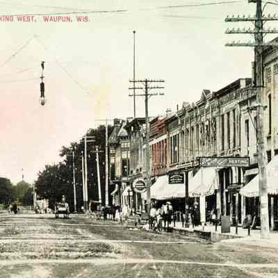 Postcards, Main Street, Looking West