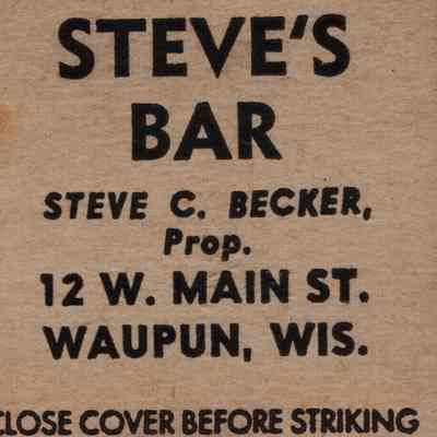 Matchbook, Steve's Bar