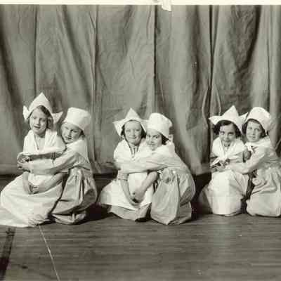 Photograph, South Ward, Play, Six Young Girls in Dutch Costume