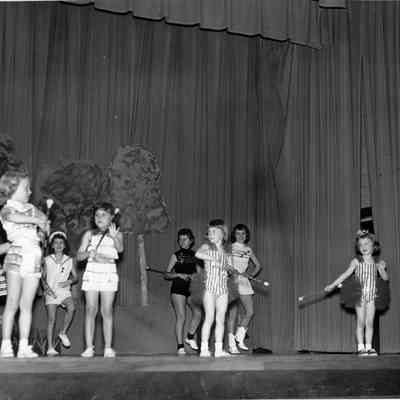 Photograph, 1960 Variety Show, College Club and Kiwanis Club, Baton Twirlers