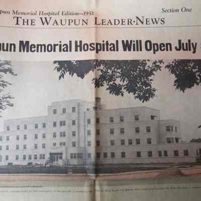 Photo of Waupun Memorial Hospital-July 5, 1951