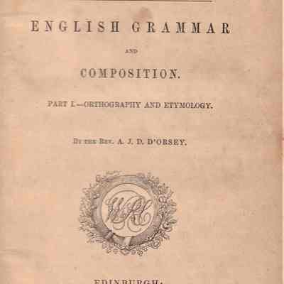CHAMBERS"S EDUCATIONAL COURSE GRAMMER PART 1: Origformat: Other