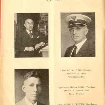 WSBO Officers, H.C. Wegner Sec./Treas.