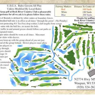 Scorecard from the Rock River Country Club.