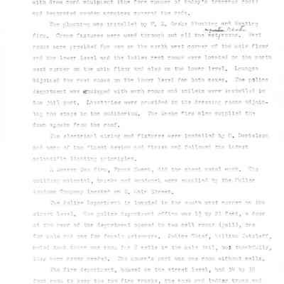 Page 5 of historical info on Waupun City Hall