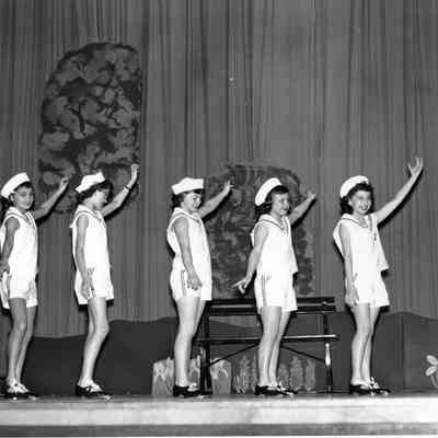 Photograph, 1960 Variety Show, College Club and Kiwanis Club, Tap Dance Group