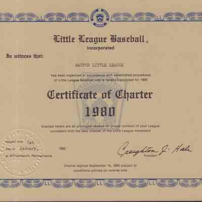 Charter, 1980 Little League