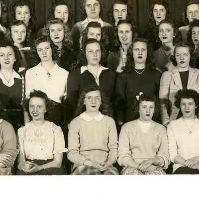 Photograph, 1947 Waupun High School, G. A. A.