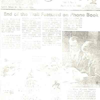 End of the Trail on Phone Book.