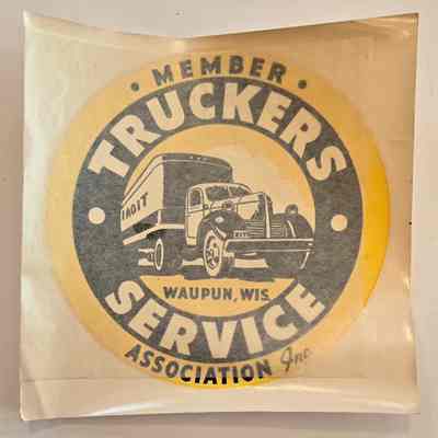 Sticker, Member Truckers Service Association