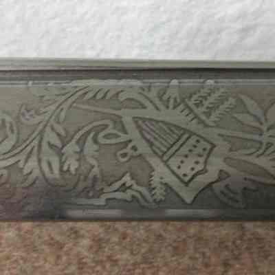Decorative shaft of reproductive Civil War sword