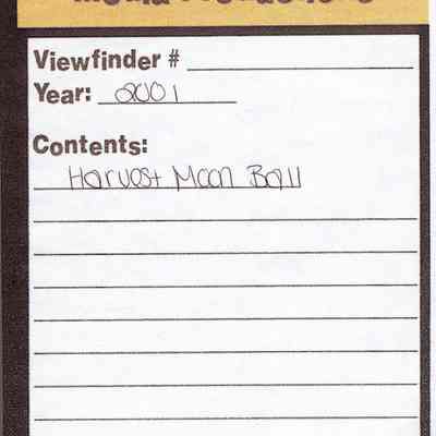 VHS Tape, WHS Media Productions, 2001 Harvest Moon Ball