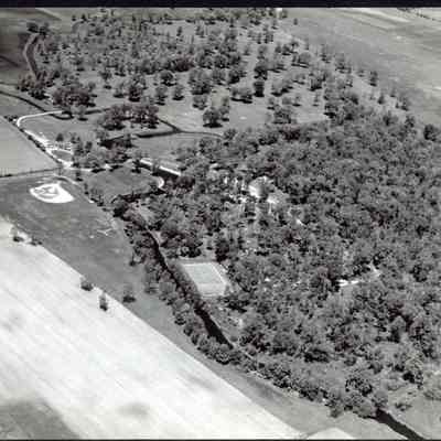 Photograph, Parks, Fond du Lac County Park, Aerial, 1950s