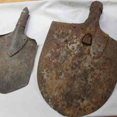 WW1 Handleless spades- Backside