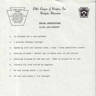 Umpire Instructions
