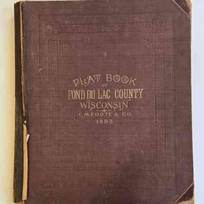 Plat Book, Fond du Lac County, 1893