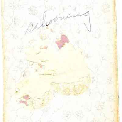 Back of photo of Oscar Schoening's wife