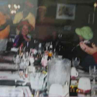 Socializing at Sandy's Goose Shot