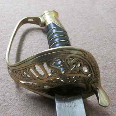 Decorative handle/guard of Civil War sword