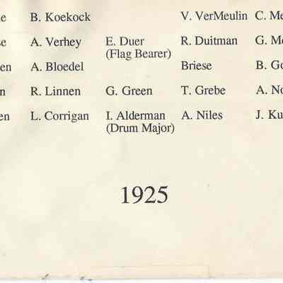 1925 Waupun H.S. Band