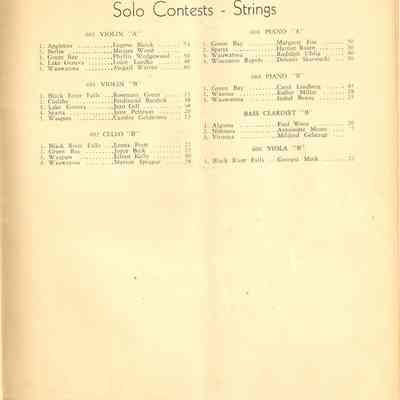 Solo, strings - Cello, violin