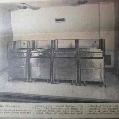 Photo of Nursery in Waupun Memorial Hospital-1951
