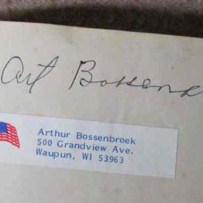 Signature of 1950's School Board Member