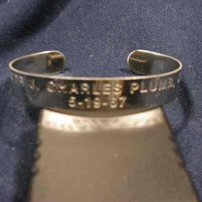 POW Bracelet worn by DuWayne Schelter.
