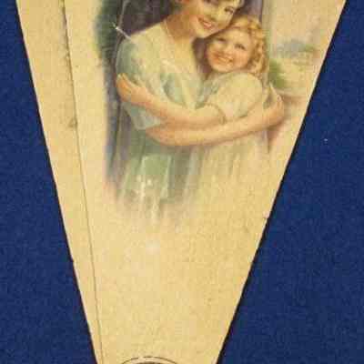 Front or Back of hand held fan.