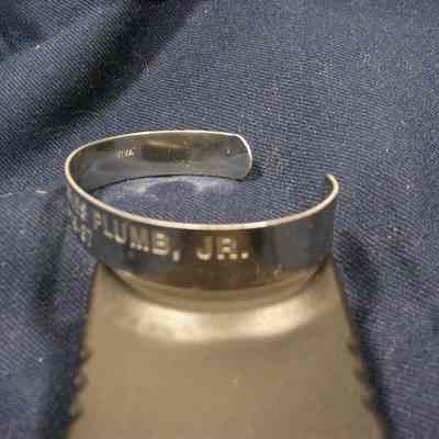 POW Bracelet worn by DuWayne Schelter.