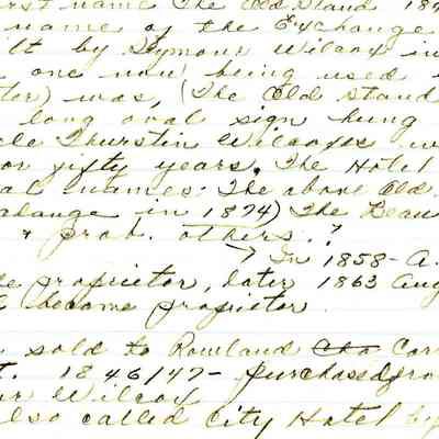 Business, Histories, Hotel, The Old Stand 1844, The Exchange, Beaumont