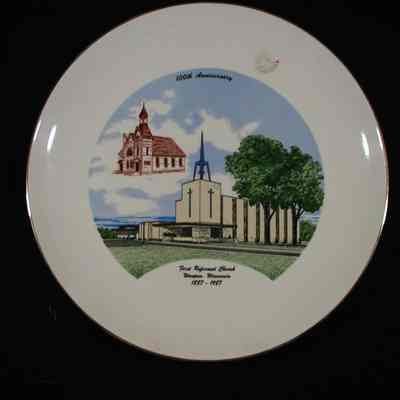 Plate, Church, Commemorative, First Reformed, 100th Anniversary