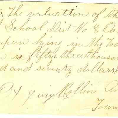 Message on postcard