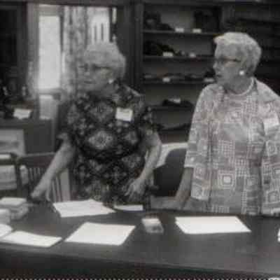 Photograph, Edith Donovan (left), Museum