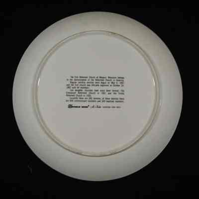 Plate from the First Reformed Church.
