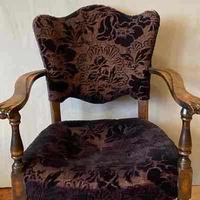 Velvet Armchairs, Masonic Lodge, Set of 4