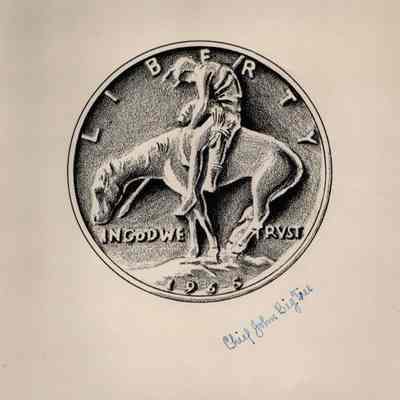Chief John Big Tree, Signature