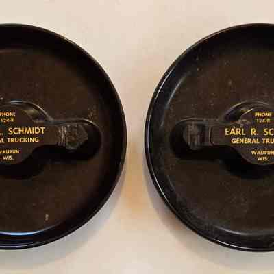 Ashtrays, Plastic, Earl Schmidt General Trucking