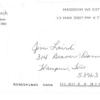 Postcard, Church, Pella Lutheran