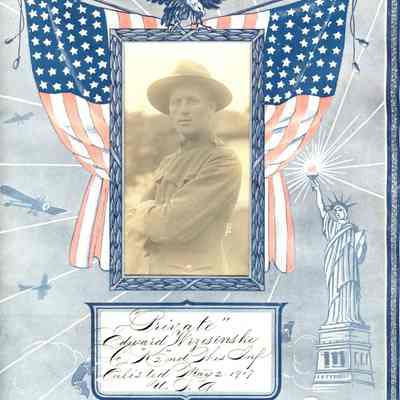 Military Photo of Edward Wrzesinske, WWI