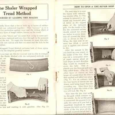 Tires Vulcanized, Tread, Method By C. A. Shaler
