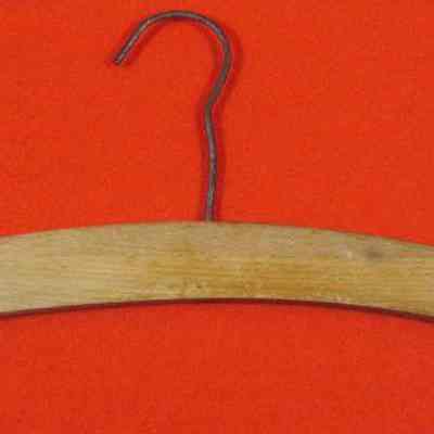 Back side of clothes hanger from Stelsel & Williams