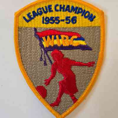 Patch, Bowling, WIBC, 1955-56, League Champion, Tulip Lanes, Liz Nitschke