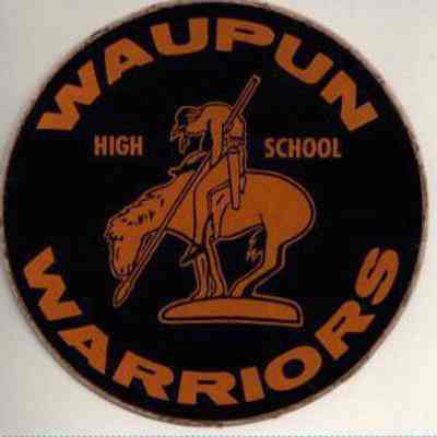 Sticker, Waupun High School Warriors, End of the Trail
