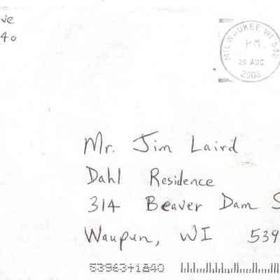 Envelope from "Tin Lizzies" corresondance