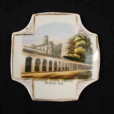 Plate, Souvenir, Corrections, Wisconsin State Prison, H H Hoard