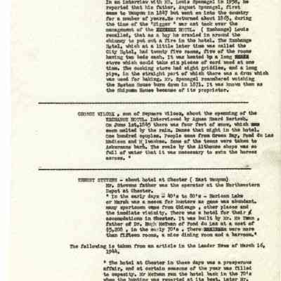 Business, Histories, Hotel, Brief History of Early Waupun Hotels